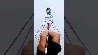 Easy Trick 🥰 girl drawing viralvideo trending song new ytshorts short video shortsfeed [upl. by Annayk]