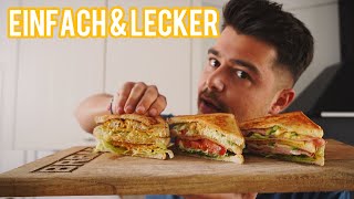 Meine Top 3 ClubSandwiches 🥪  Einfach amp Lecker [upl. by Otreblide621]