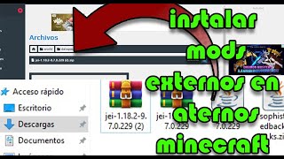 Instalar Mods Externos O De Otras Páginas En Un Servidor De Aternos Minecraft [upl. by Miriam]