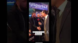 Interview before the Bellew v Usyk fight November 2018 Manchester ❤️ [upl. by Cornell]