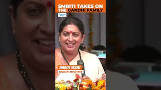 Union Minister Smriti Irani Taunts Gandhi Family By Highlighting Modi Govt Achievements [upl. by Ajiam]