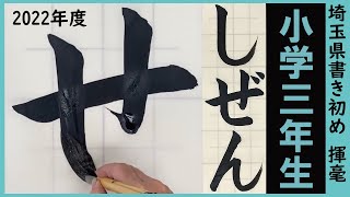 ※再投稿※埼玉県書き初め課題書いてみました！小学3年生編【書き初め】【埼玉県】【小3】 [upl. by Idnahc]