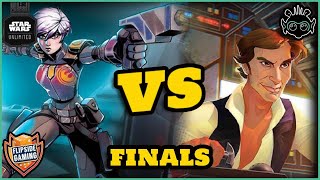 Star Wars Unlimited PQ Top Cut Finals  KTOD Chrono Sabine ECL vs Alex Blandin Han Yellow [upl. by Anahsed]