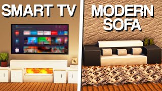 Minecraft 10 Living Room Build Ideas amp Designs [upl. by Nnaid]