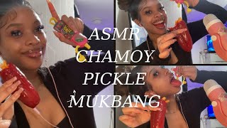 ASMR CHAMOY PICKLE MUKBANG MOUTH SOUNDS [upl. by Ramos]