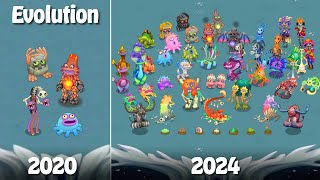 Bone Island Evolution  All Common Rare amp Epic Monsters 450  My Singing Monsters [upl. by Falo]