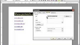 Working With Hyperlinks in OpenOffice Writer [upl. by Tirrej]