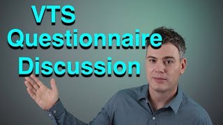 VTS Questionnaire 1 Discussion  Investing  Volatility Trading [upl. by Lalaj312]