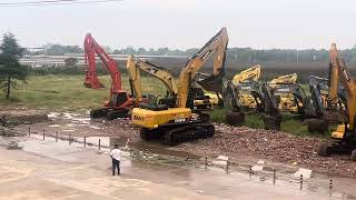 Testing videoGood condition SANY485 secondhand excavator on sale The cheapest excavator in China [upl. by Leind]