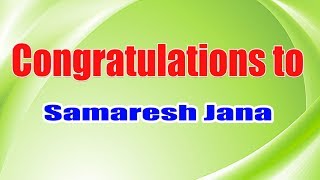 Congratulations to Samaresh Jana for Clearing OCJA 1Z0808 with 94 [upl. by Parent610]