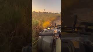 Almost flipped my atv in dried up RIVER diesel offroad dirtbike fun sketchy [upl. by Schmidt614]