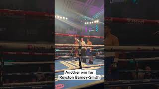 Another win for Royston BarneySmith at York Hall Boxing Queensberry BarneySmith [upl. by Porty290]