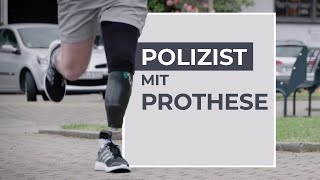 Polizist mit Unterschenkelprothese Alex Leben nach der Amputation [upl. by Lesirg]