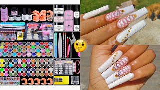 48 colors amazon beginner acrylic nail kit ft cooserry nails [upl. by Cressy743]