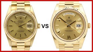 OLD DayDate 36 vs NEW DayDate 40  ROLEX COMPARISON [upl. by Kenzi]