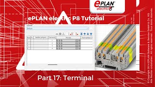 Eplan electric P8 tutorial Part 17 Terminals [upl. by Lanrev]