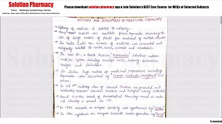 Class 02 History and Development of Medicinal Chemistry Part 01  Medicinal Chemistry 01 [upl. by Nadaba]