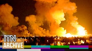 Iraq War Shock and Awe Assault on Baghdad Begins 2003 [upl. by Yna]