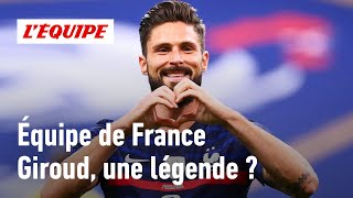 Équipe de France  Giroud estil une légende des Bleus [upl. by Bonnibelle]