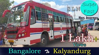 Bus Journey  Bangalore To Kalyandurgam By SLN Bus  SLN Bus Journey From Bangalore to Kalayandurg [upl. by Ilan862]