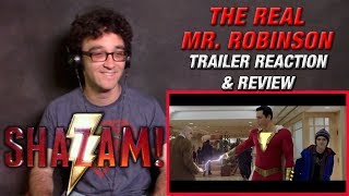 SHAZAM Official Teaser Trailer Reaction and Review [upl. by Nnod]