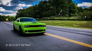 LOUDEST SUPERCHARGER WHINE  Hellcat BWoody Intake [upl. by Ariat]