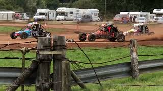 Gloucestershire autograss 29924 ukac round 5 junior champion of champions race [upl. by Morganica]