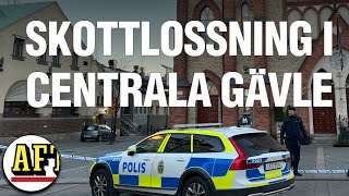 Person skjuten i centrala Gävle [upl. by Nomolos]