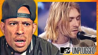 Rapper FIRST time REACTION to Nirvana  The Man Who Sold The World MTV Unplugged wow [upl. by Labinnah]