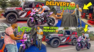 New Zx10r Delivery😍❤️  New Look😍  New Wrap Taking Delivery SUPERBIKE😍 [upl. by Aiclid]