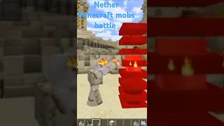 Overworld nether Vs Minecraft mobs battle shorts [upl. by Gladdy441]