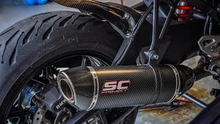 BMW s1000xr SCproject full system Raw Sound flames [upl. by Harrad]