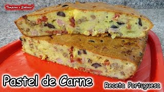 PASTEL DE CARNE receta portuguesa deliciosa y muy fácil [upl. by Christel]