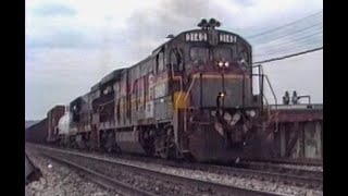 Cincinnati Railfanning  May 1995 Winton Place Springdale Queensgate Yard Norwood amp Erlanger KY [upl. by Athene]