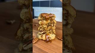 Brown Butter Pecan Cookies 🧈 baking recipe bakery [upl. by Mehs]