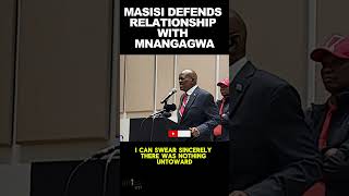 Masisi Defends Close Relationship with Zimbabwe President Mnangagwa [upl. by Annaes]