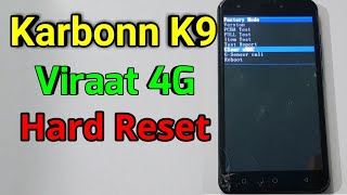 Karbonn K9 Viraat 4G Hard Reset or Pattern Unlock Easy Trick With Keys [upl. by Enelia]