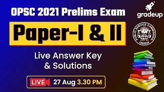 OPSC 2021 Answer Key  OPSC Expected Cut Off and Exam Analysis  OPSC Prelims Exam 2021 [upl. by Dody]