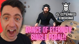 quotUK Drummer REACTS to Dance Of Eternity  SINGLE PEDAL DRUM COVER BY EL ESTEPARIO REACTIONquot [upl. by Rosalie]