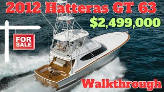 2012 Hatteras GT 63 Yacht for Sale  Hatteras Yachts GT Video [upl. by Crean]