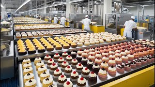 Cómo Millones De Pasteles Son Hechos En Una Fábrica  Proceso Automático De Fábrica De Pasteles [upl. by Chu]