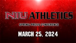 NIU Football 2024 PreSpring Press Conference [upl. by Adham]