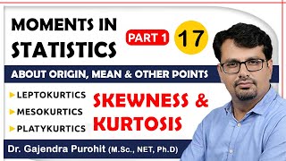 Skewness amp Kurtosis  Moments  Leptokurtic Mesokurtic Platykurtic [upl. by Gannon]