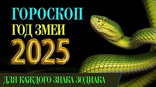 ГОРОСКОП НА 2025 ГОД ДЛЯ КАЖДОГО ЗНАКА ЗОДИАКА 2025 год змеи гороскоп на год [upl. by Lawrenson]