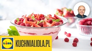 🍓 Truskawkowomalinowe tiramisu  Paweł Małecki  Przepisy Kuchni Lidla [upl. by Adnylam]