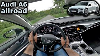 2024 Audi A6 allroad 55 TDI quattro facelift  POV test drive [upl. by Anaeg]