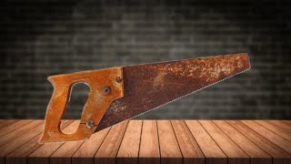 50 YEAR OLD HAND SAW RESTORATION [upl. by Kali839]