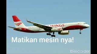 red Wings airlines flight 9268 CVR Indonesian subtitle [upl. by Hoashis]