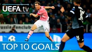 UEFA Champions League 201516  Top ten goals [upl. by Claudina88]