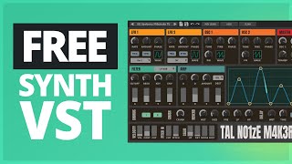 FREE TALNoiseMaker Analog Synth VST  350 FREE Presets [upl. by Caldwell]